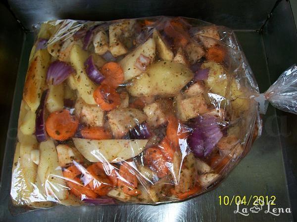 Legume asortate la pungă magică - Pas 4