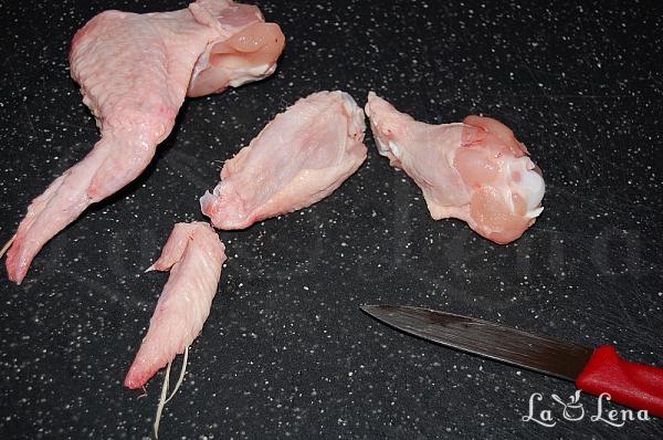 Aripioare la cuptor crocante, rapide și aromate - Pas 1