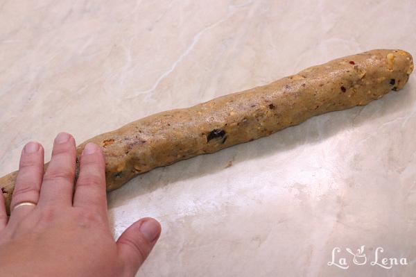 Biscotti cu făină integrală, nuci și merișoare - Pas 5