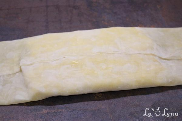 Bougatsa, sau Prăjitură grecească cu lapte și griș - Pas 12