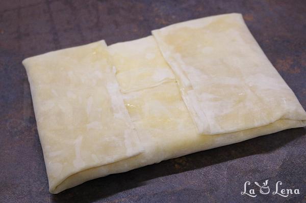 Bougatsa, sau Prăjitură grecească cu lapte și griș - Pas 13