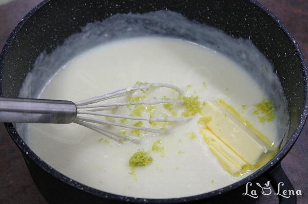 Bougatsa, sau Prăjitură grecească cu lapte și griș - Pas 5