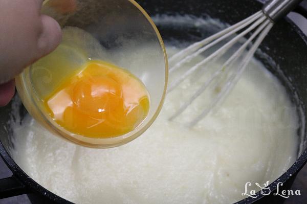 Bougatsa, sau Prăjitură grecească cu lapte și griș - Pas 6