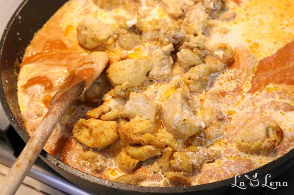 Butter Chicken - Pui în stil indian cu sos cremos de roșii și unt - Pas 9