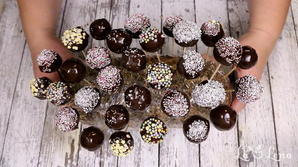 Cake Pops cu banane și ciocolată - Pas 22