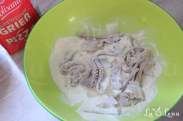 Calamari prăjiți, rețetă italiană - Pas 13