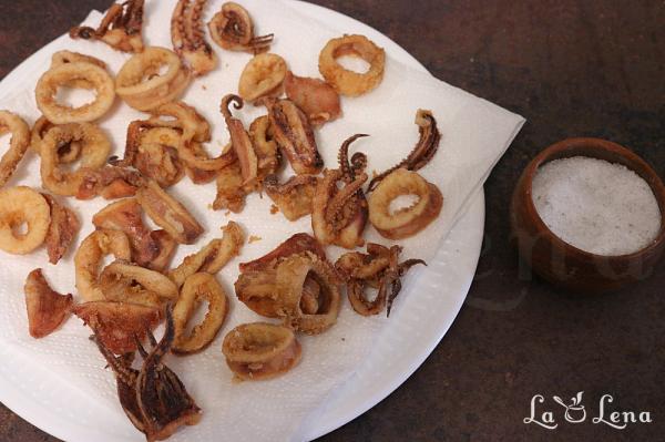 Calamari prăjiți, rețetă italiană - Pas 17
