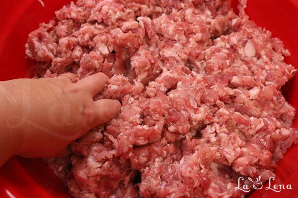 Cârnați de casă în stil italian - Salsiccia - Pas 5