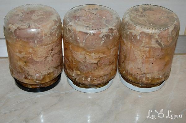 Carne în suc propriu, la borcan - Pas 13