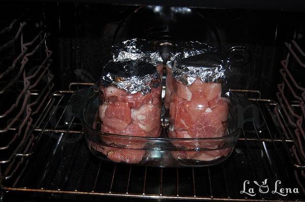 Carne în suc propriu, la borcan - Pas 8