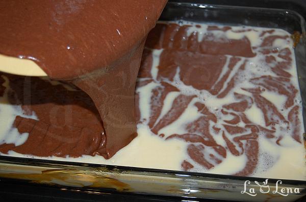 Chocoflan - prajitura cu crema de zahar ars si ciocolata - Pas 12