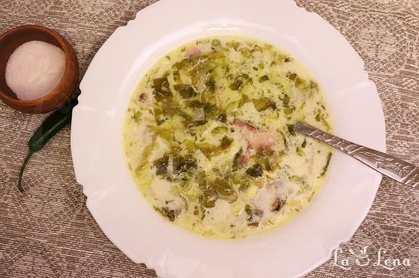 Ciorba de salata verde cu afumatura - Pas 15