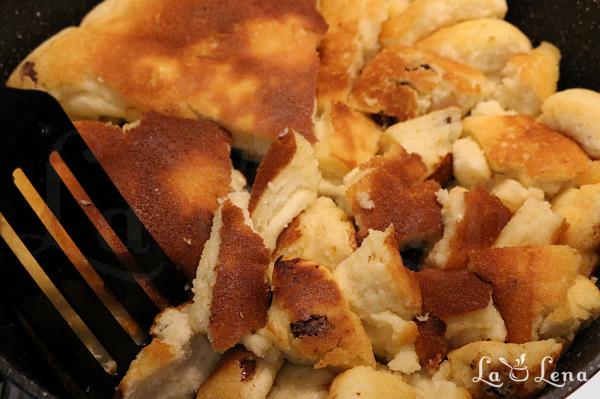 Clătite sparte austriece - Kaiserschmarrn - Pas 10
