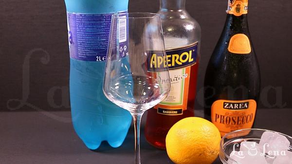 Cocktail "Aperol Spritz" - Pas 1