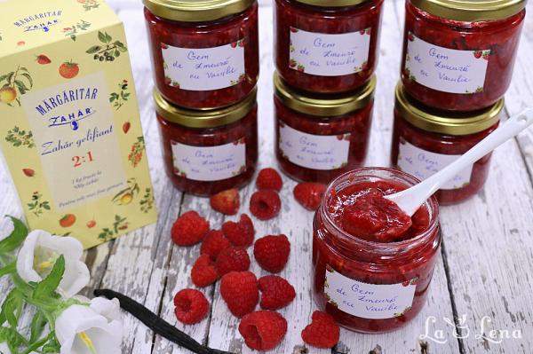 Dulceață de zmeură cu vanilie