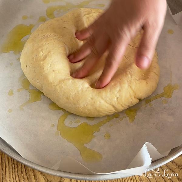 Focaccia Grecească - Ladenia - Pas 10