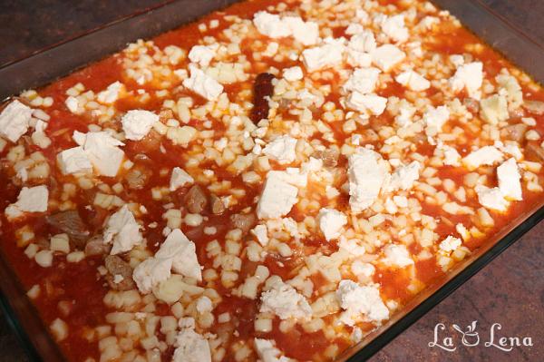 Giouvetsi Grecesc - carne la cuptor cu paste orzo și sos de roșii - Pas 9