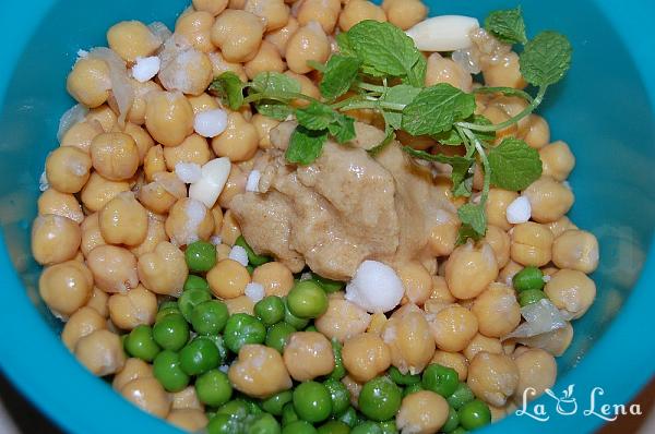 Hummus cu mazăre verde și mentă - Pas 4