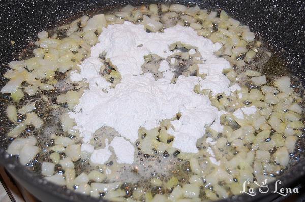 Legume la cuptor cu pui și sos alb - Pas 6