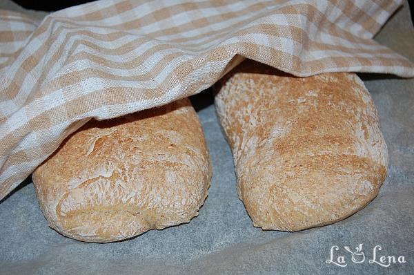 Pâine Ciabatta fără frământare și rapidă - Pas 13
