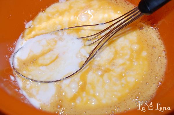 Pancakes cu dovleac și fructe uscate - Pas 3
