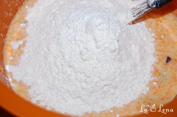 Pancakes cu dovleac și fructe uscate - Pas 6