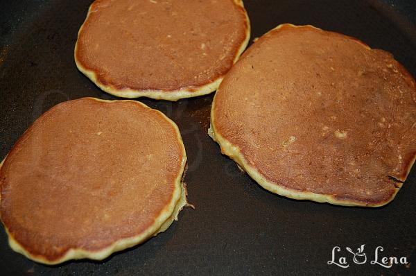 Pancakes cu dovleac și fructe uscate - Pas 8