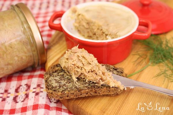 Pate de pui cu zdrente, sau Rilletes de Pui - Pas 14