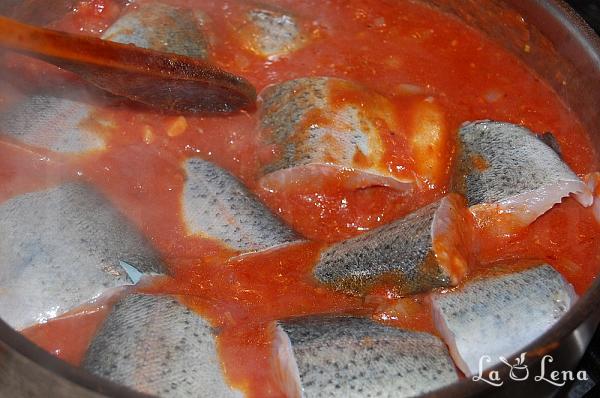 Pește cu sos de roșii și portocale - Pas 7