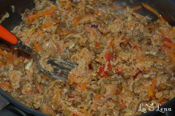 Pilaf cu linte și legume - Pas 7