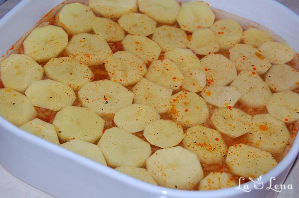 Pilaf taranesc cu cartofi  la cuptor, de post - Pas 9