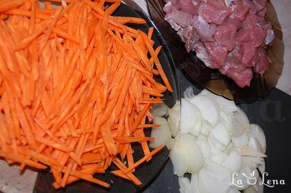 Pilaf uzbek (Plov) - Pas 2