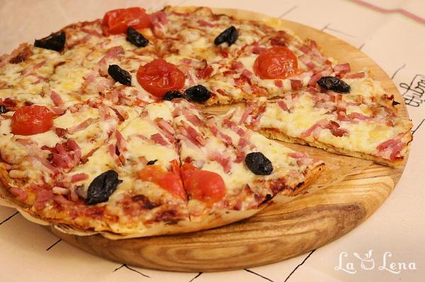 Pizza Low-Carb, sau Keto Pizza - Pas 12