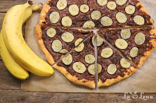 Pizza cu Nutella si banane - Pas 5