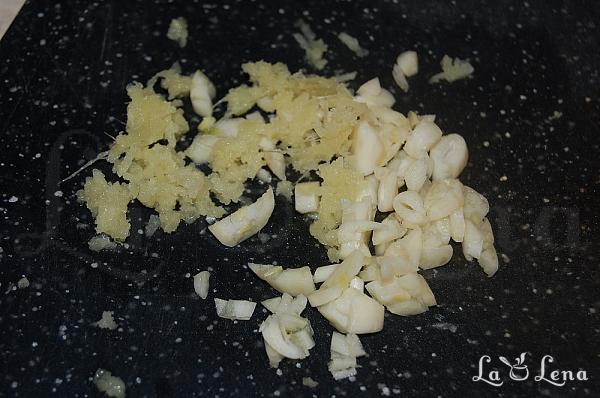 Pui cu urechi de lemn și legume - Pas 12