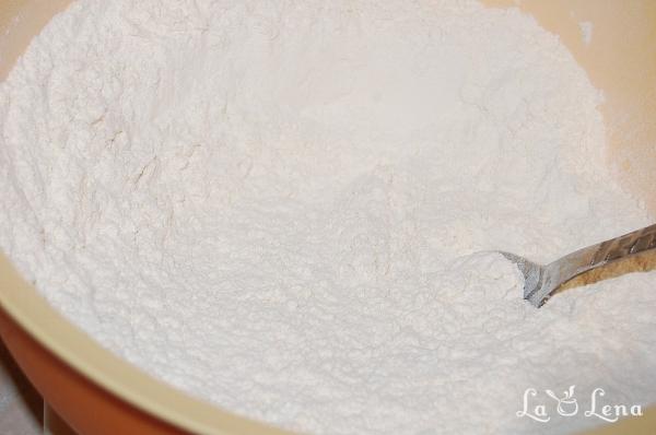 Pui la cuptor în "farfurie" de aluat - Pas 1