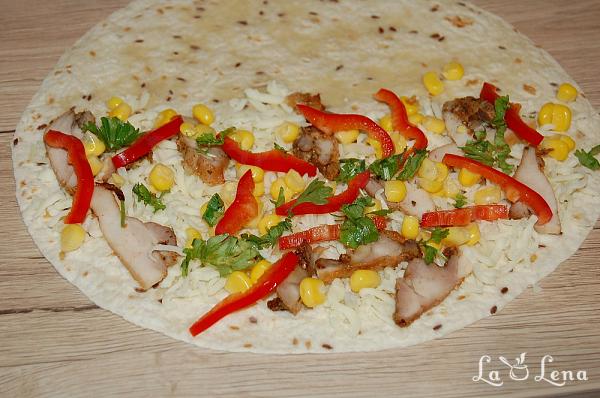 Quesadilla cu pui și legume - Pas 7