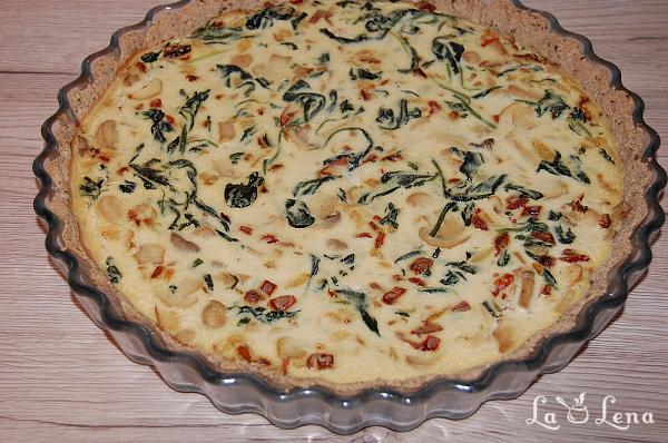 Quiche vegan cu tofu, spanac si ciuperci - Pas 19