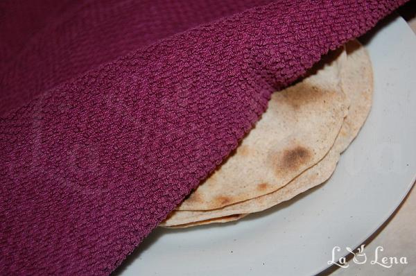 Roti (lipii indiene din făină integrală) - Pas 13