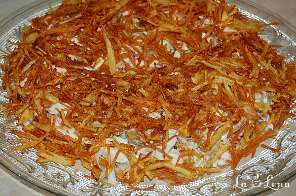 Salată "Cuib de prepeliță" - Pas 8