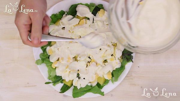 Salată cu creveți și ananas - Pas 9