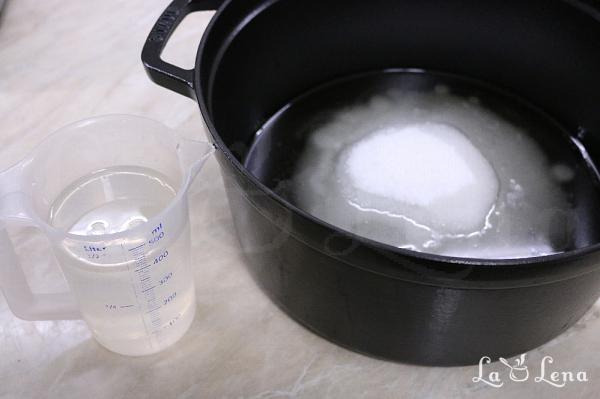 Salată de dovlecei marinați cu sos de ardei, la borcan - Pas 5