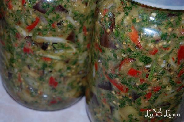Salată picantă de vinete și legume - Pas 10