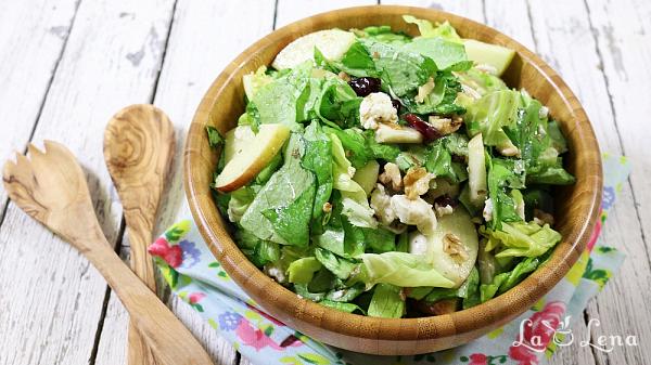 Salată verde cu mere și nuci - Pas 11