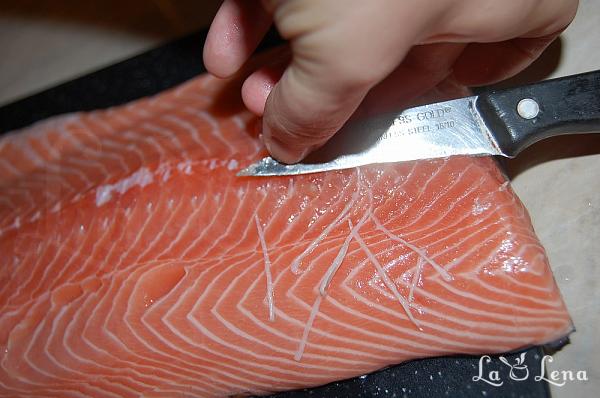 Somon marinat (Gravlax) - Pas 2