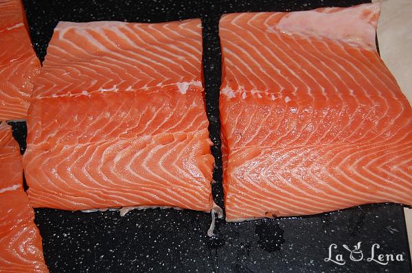 Somon marinat (Gravlax) - Pas 3