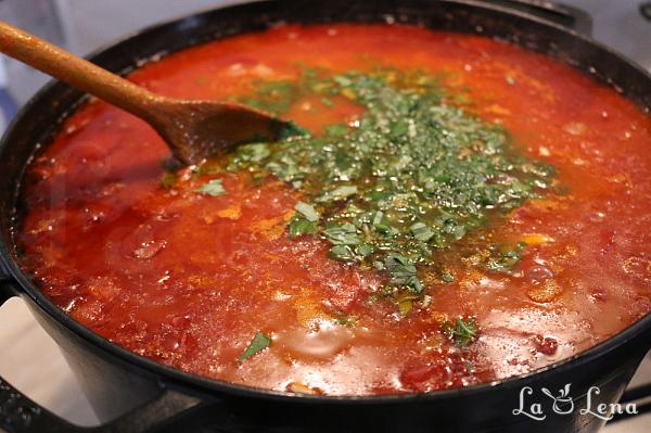 Sos din roșii de sezon, la borcan - Pas 13