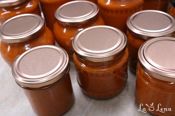 Sos din roșii de sezon, la borcan - Pas 17