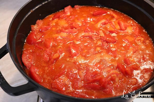 Sos din roșii de sezon, la borcan - Pas 8