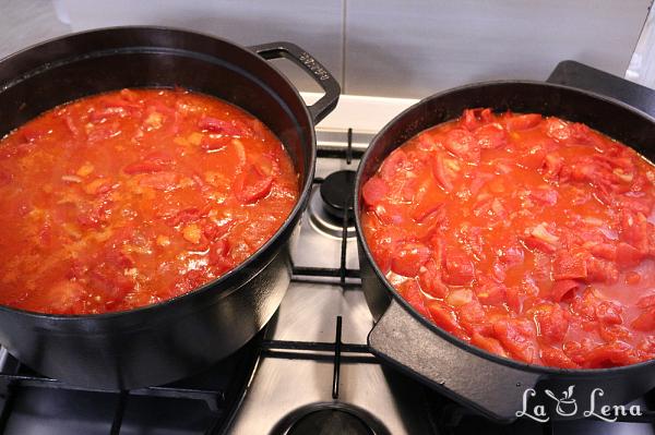 Sos din roșii de sezon, la borcan - Pas 9